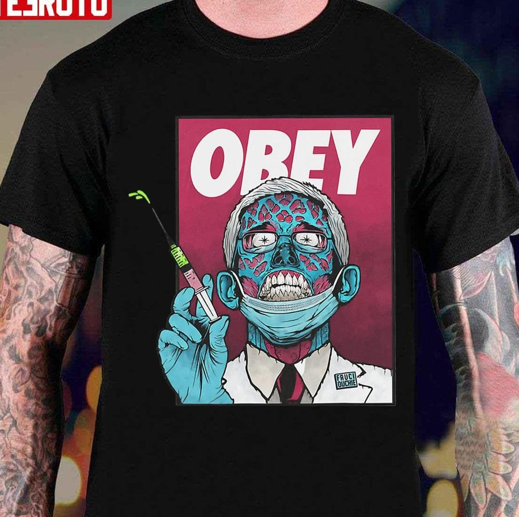 Obey Zombie Fauci Fauci Ouchie Political Unisex T-shirt - T-Shirt, Sweatshirt, Hoodie