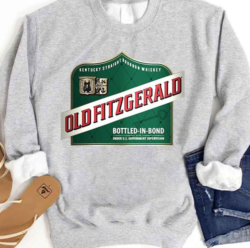 Old Fitzgerald Label Kentucky Straight Bourbon Whiskey Unisex Sweatshirt - T-Shirt, Sweatshirt, Hoodie