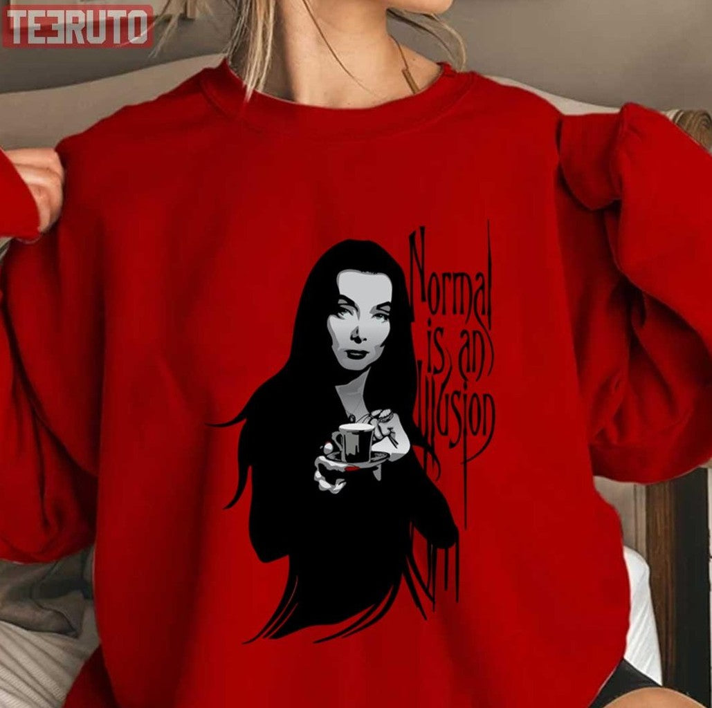 Normal Is An Illusion Charles Addans Art Of Wednesday General Unisex Sweatshirt - T-Shirt, Sweatshirt, Hoodie