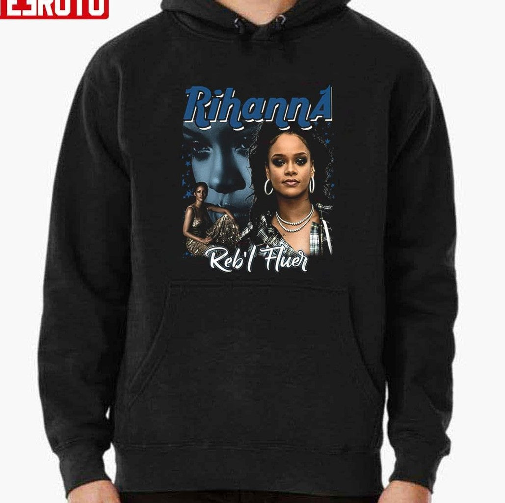Rihanna Vintage 90s Hip Hop Rap Unisex T-Shirt - T-Shirt, Sweatshirt, Hoodie