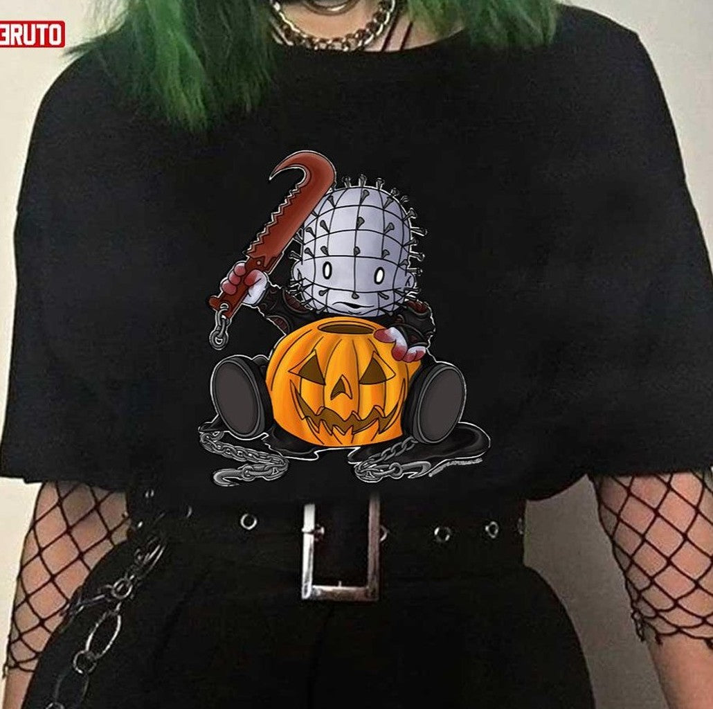Pinhead Halloween Chibi Unisex T-Shirt - T-Shirt, Sweatshirt, Hoodie