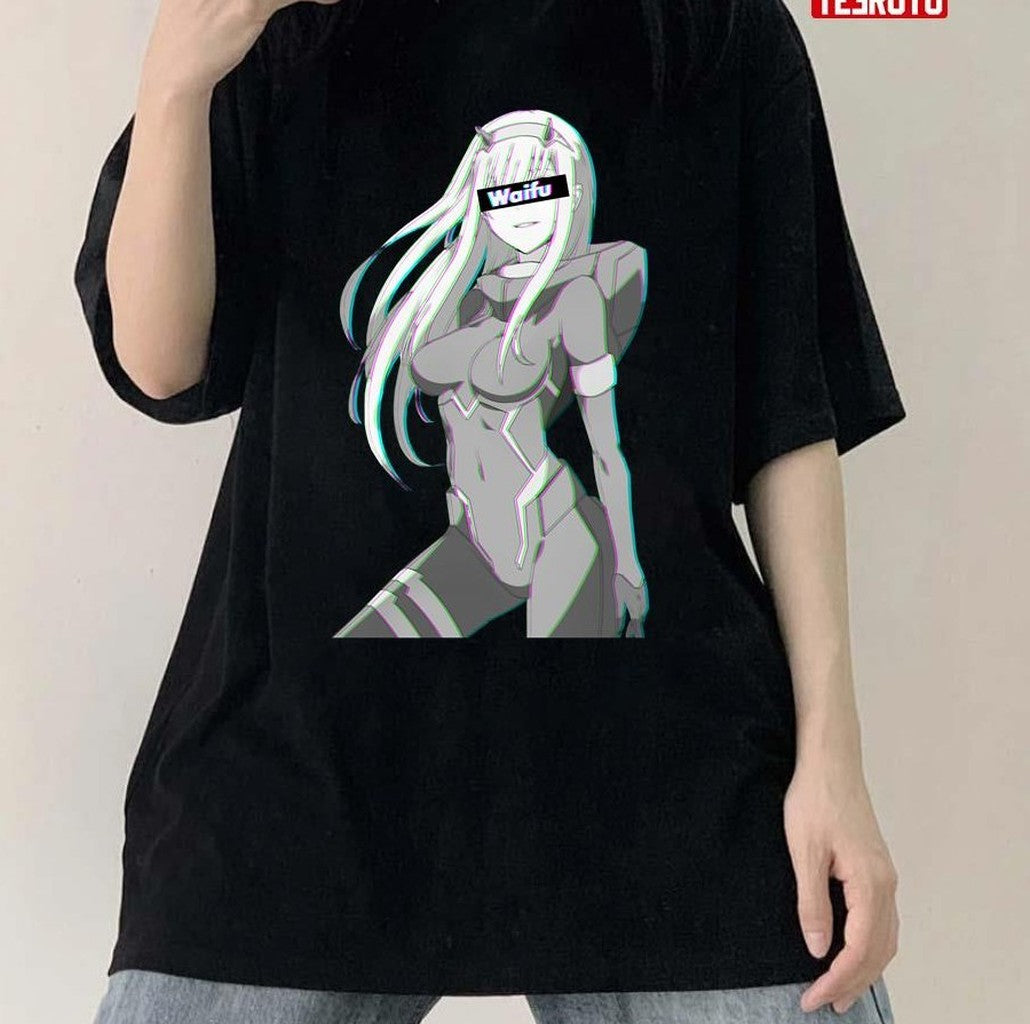 Anime Art Zero Two Waifu Unisex T-Shirt - T-Shirt, Sweatshirt, Hoodie