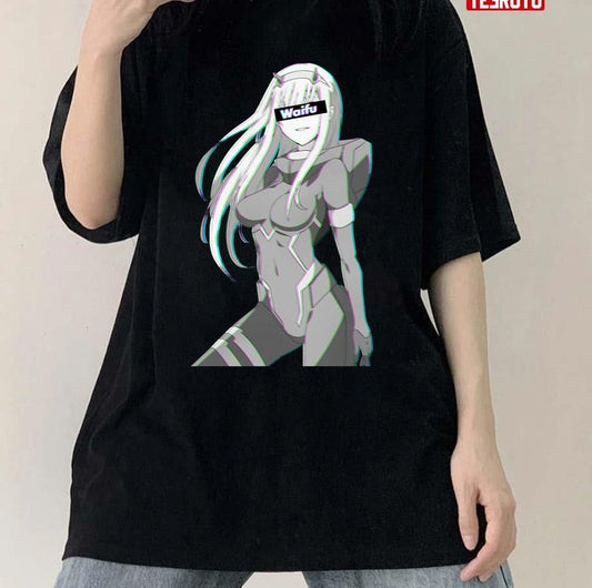Anime Art Zero Two Waifu Unisex T-Shirt - T-Shirt, Sweatshirt, Hoodie