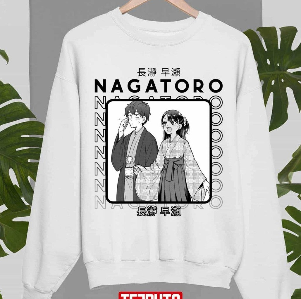 Nagatoro And Senpai Don't Toy With Me Miss Nagatoro Bw Art Unisex Sweatshirt - T-Shirt, Sweatshirt, Hoodie