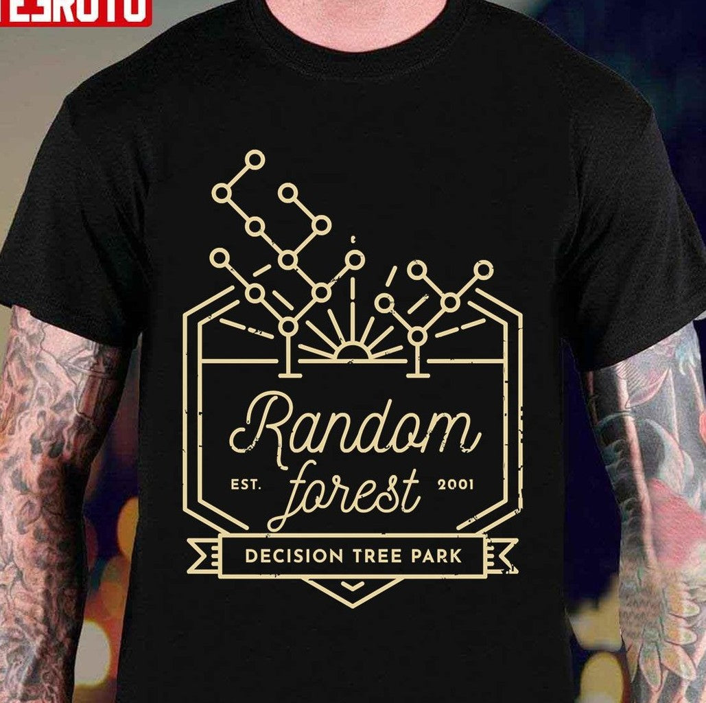 Random Forest Yellow Lines Unisex T-Shirt - T-Shirt, Sweatshirt, Hoodie