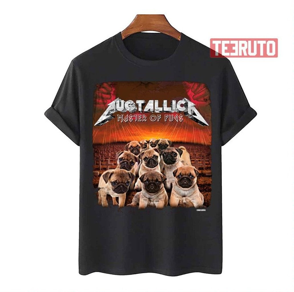 Pugtallica Metal Band Unisex T-Shirt - T-Shirt, Sweatshirt, Hoodie