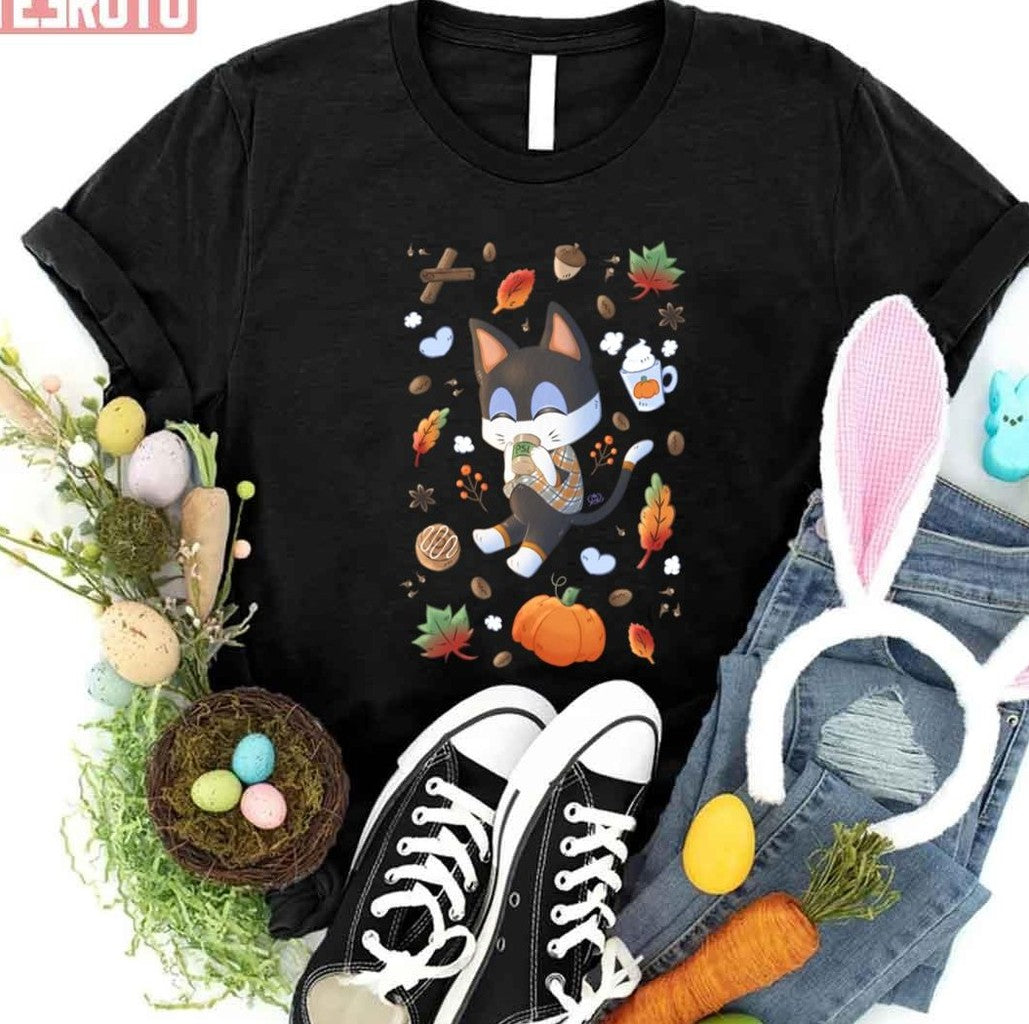 Punchy Pumpkin Spice Latte Halloween Animal Crossing Unisex T-shirt - T-Shirt, Sweatshirt, Hoodie