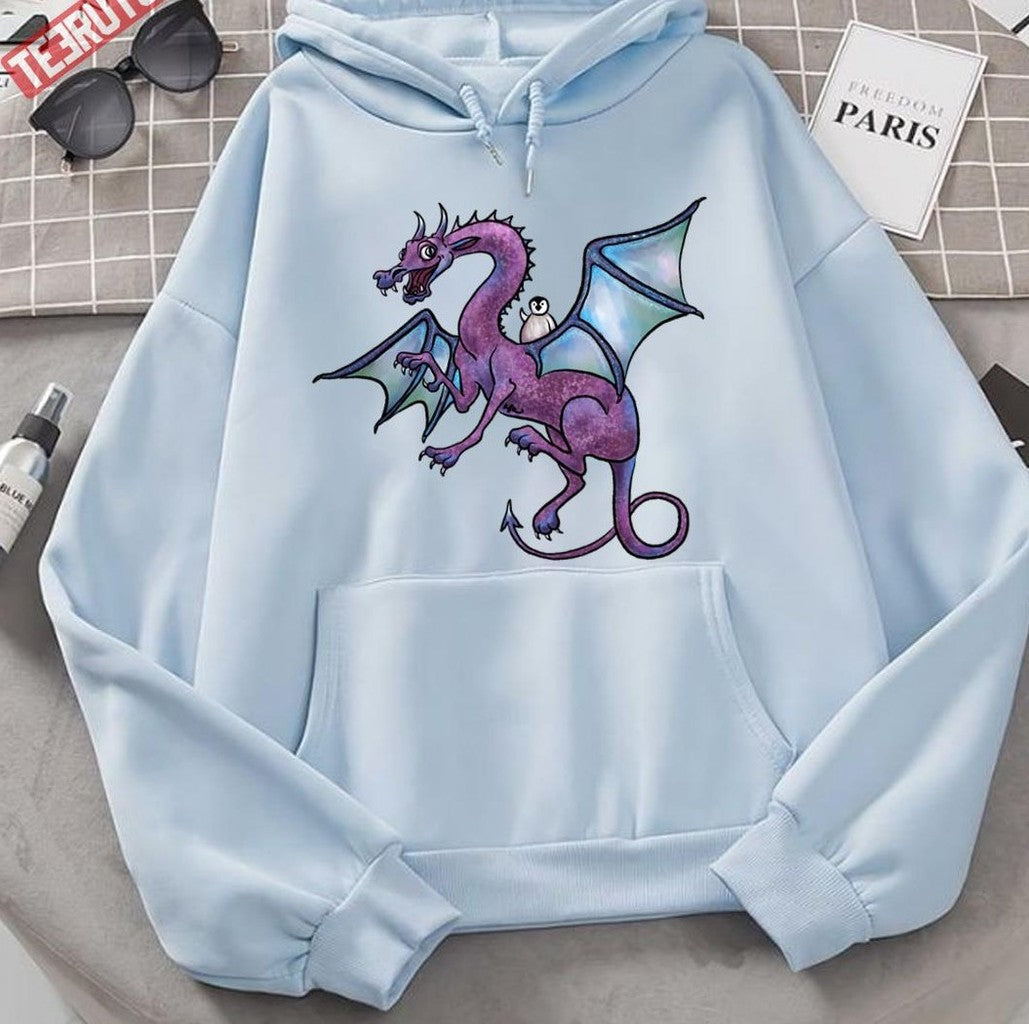 Penguin And Dragon Save The Day Unisex Hoodie - T-Shirt, Sweatshirt, Hoodie