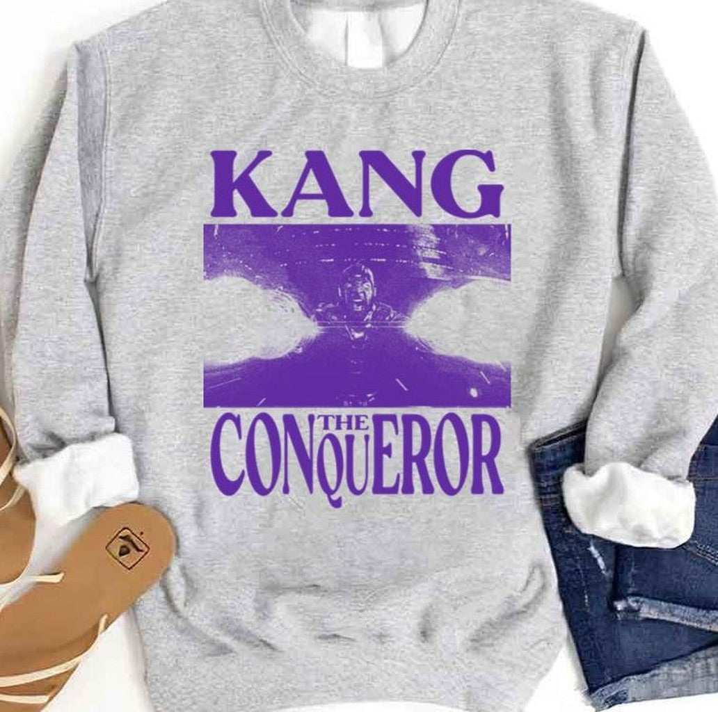Purple Design Quantumania Kang The Conqueror 2 Unisex Sweatshirt - T-Shirt, Sweatshirt, Hoodie