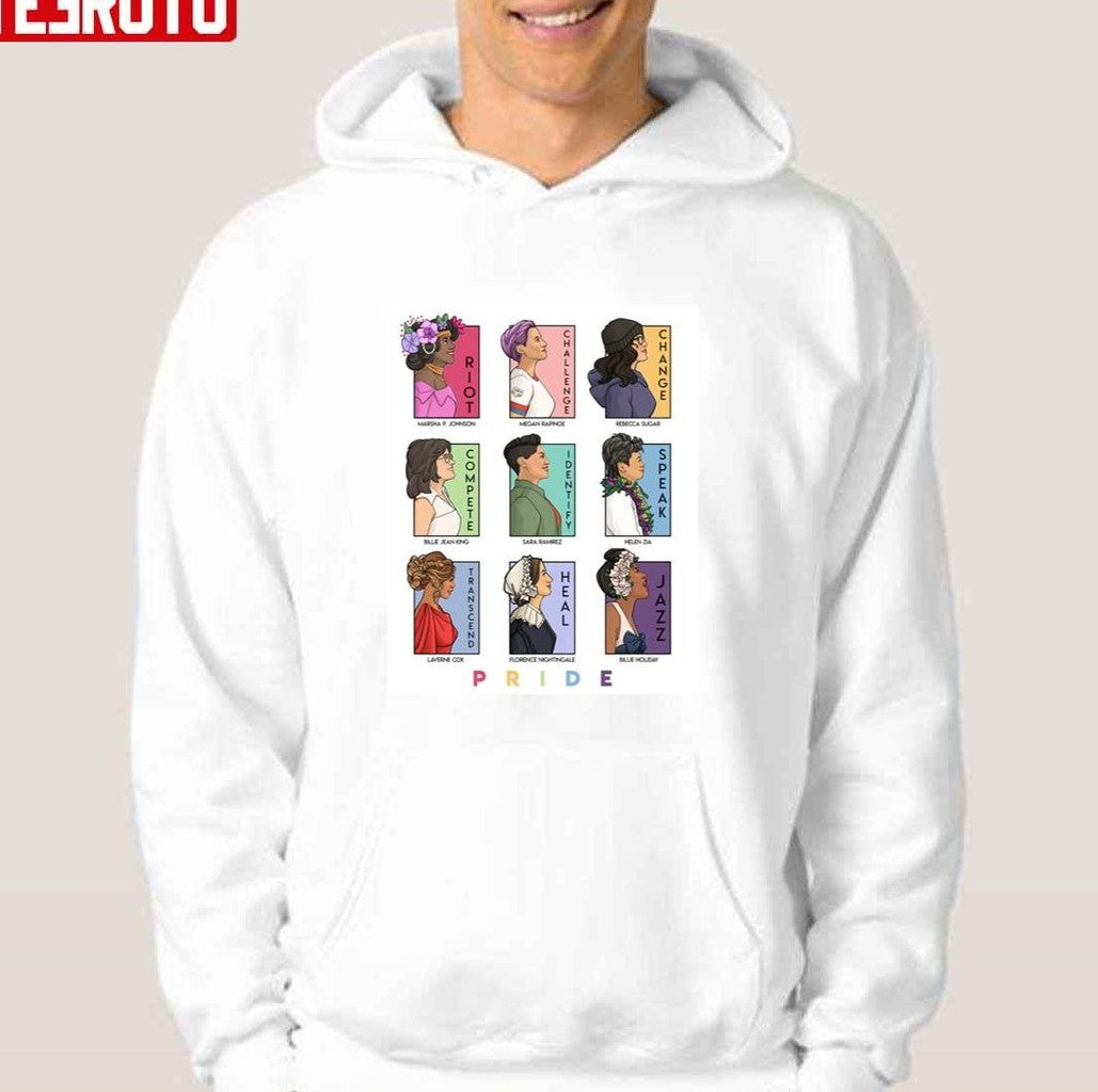 She Series Pride Collage Unisex Hoodie - T-Shirt, Sweatshirt, Hoodie