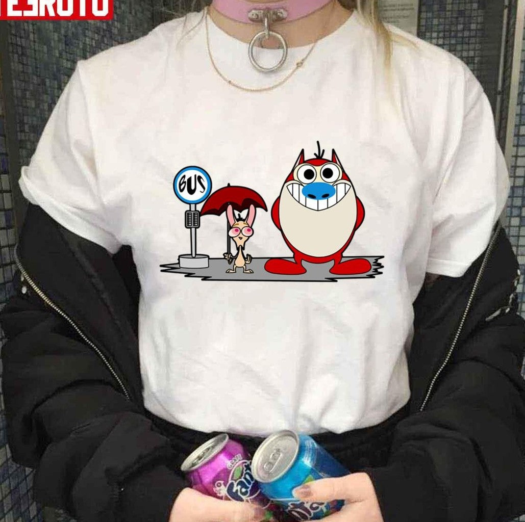 My Neighbor Stimpy The Ren &amp; Stimpy Show My Neighbor Totoro Unisex T-shirt - T-Shirt, Sweatshirt, Hoodie