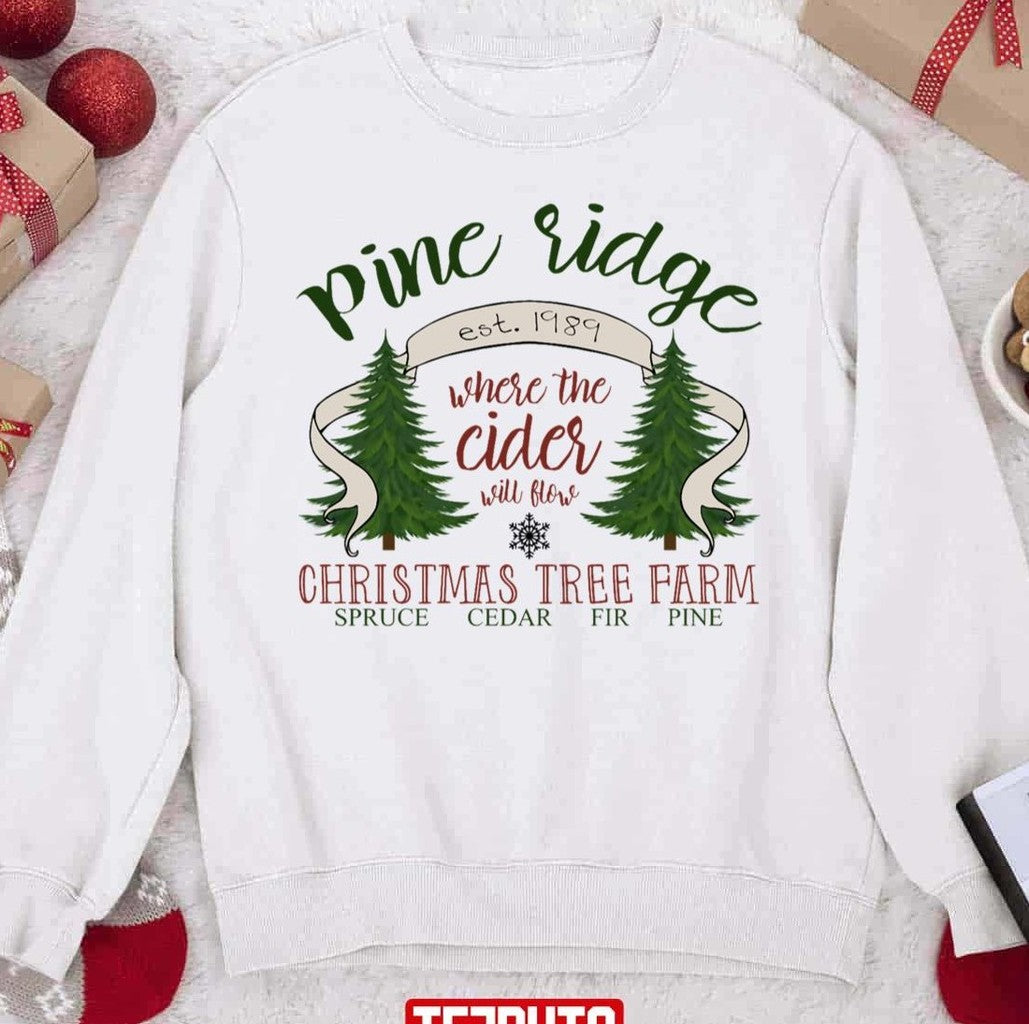 Pine Ridge Christmas Tree Farm Sweatshirt - T-Shirt, Sweatshirt, Hoodie