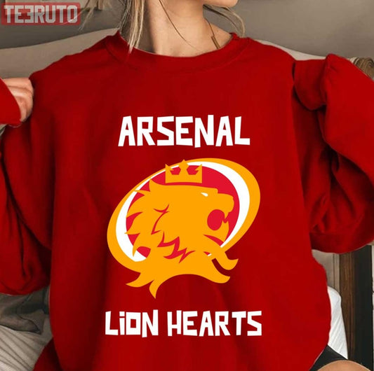 Arsenal Lion Hearts Unisex Sweatshirt - T-Shirt, Sweatshirt, Hoodie
