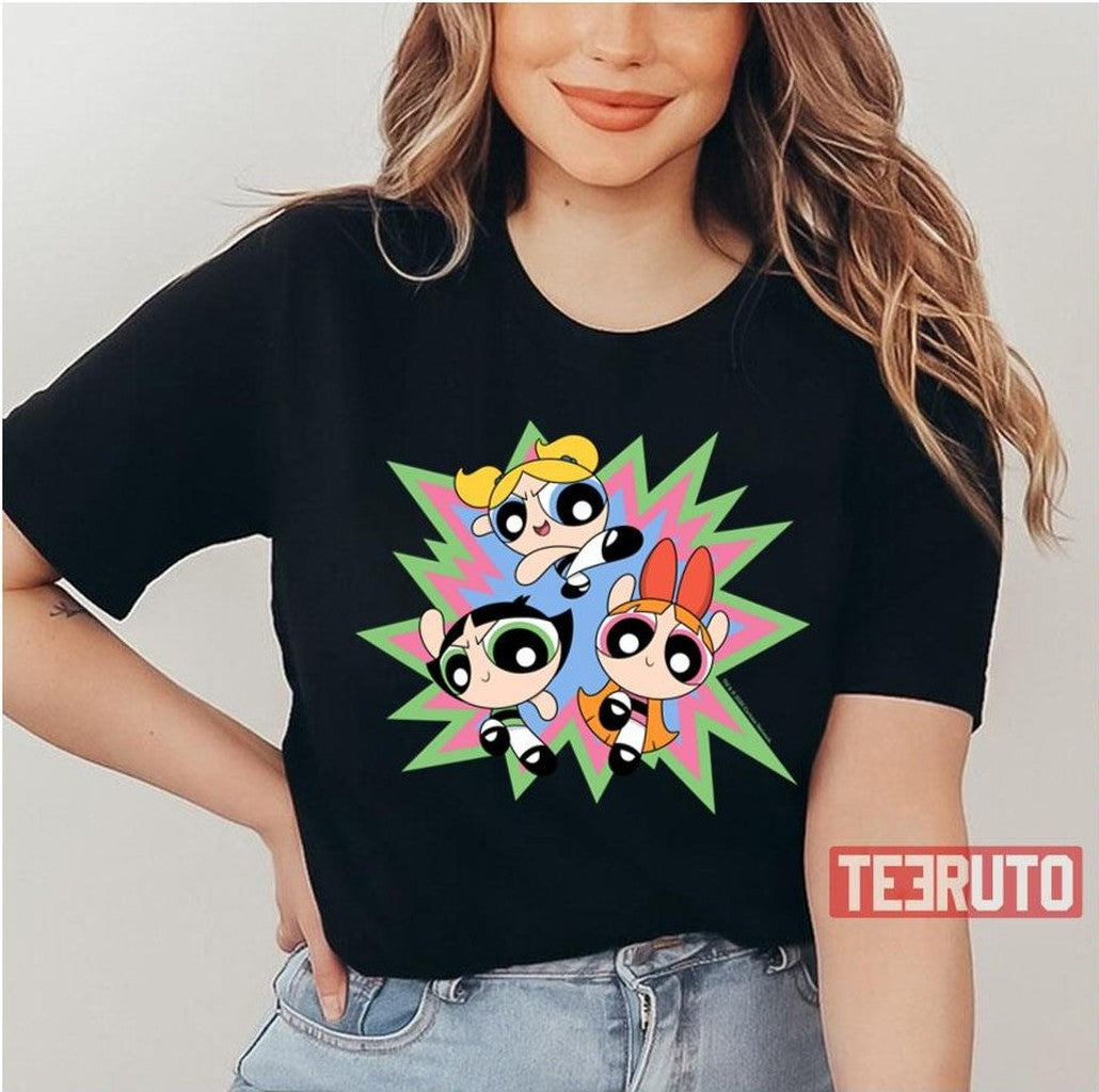 Powfactor Powerpuff Girls Unisex T-Shirt - T-Shirt, Sweatshirt, Hoodie