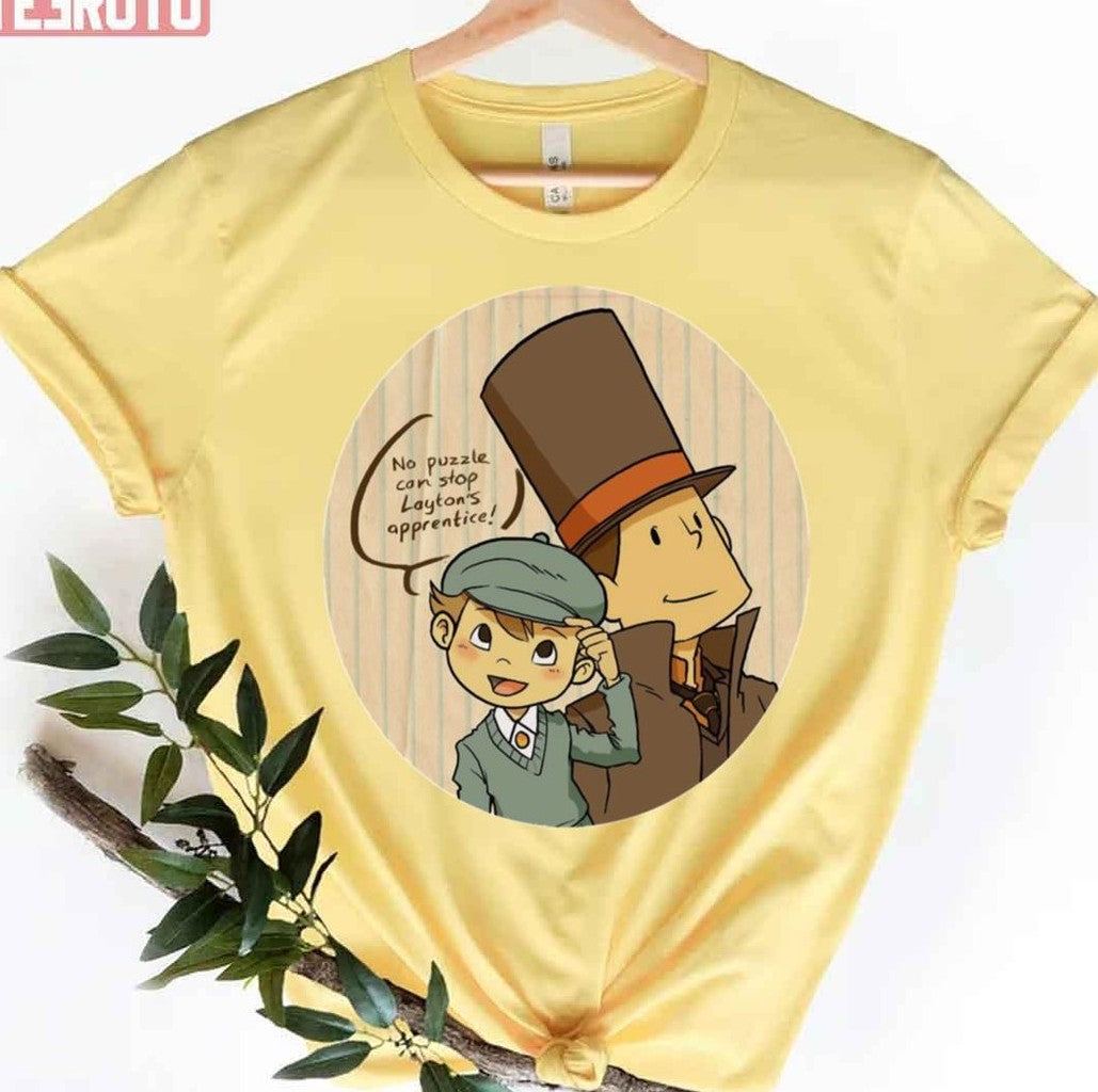 Professeur Layton And Cute Luke Unisex T-Shirt - T-Shirt, Sweatshirt, Hoodie