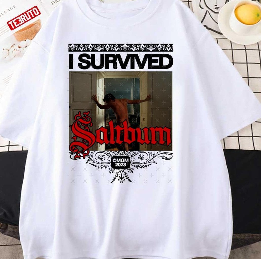 Saltburn I Survived Unisex T-Shirt - T-Shirt, Sweatshirt, Hoodie