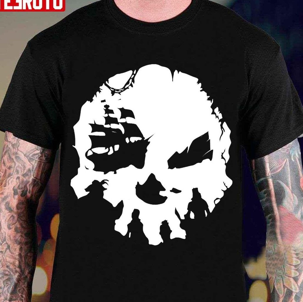 Pirate Skull Seas Of Thieves Halloween Unisex T-Shirt - T-Shirt, Sweatshirt, Hoodie