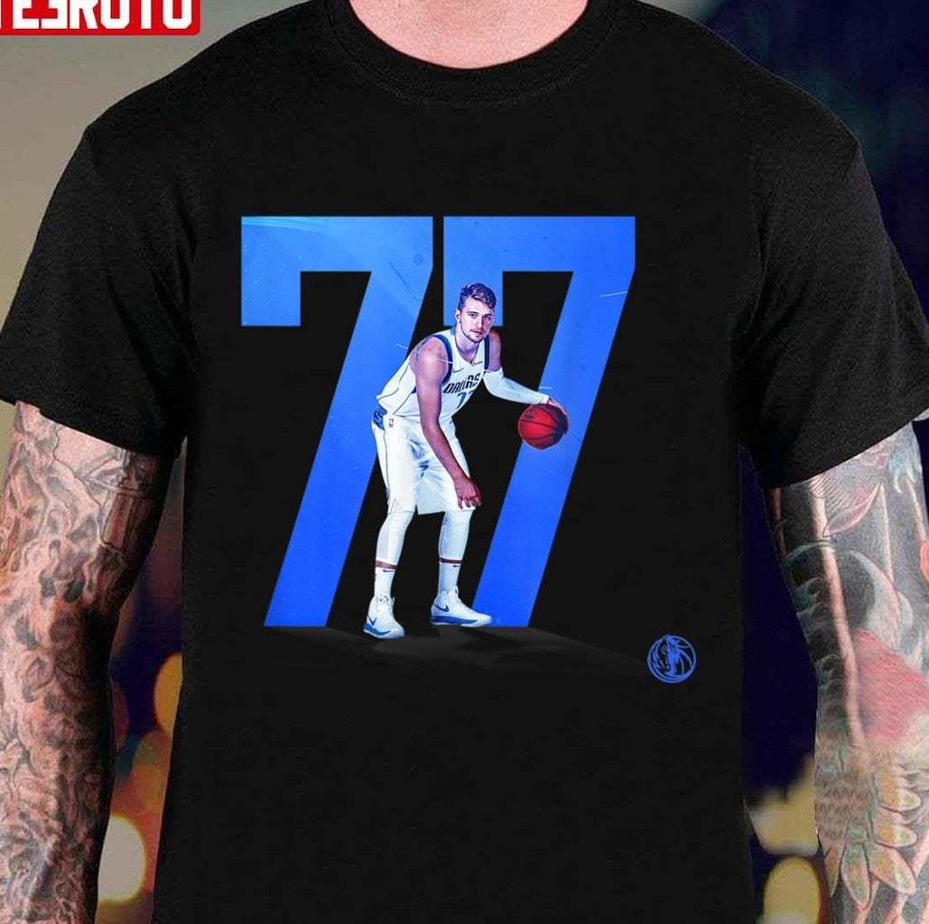 No 77 Luka Doncic National Basketball Association Dallas Team Pro Player Unisex T-Shirt - T-Shirt, Sweatshirt, Hoodie