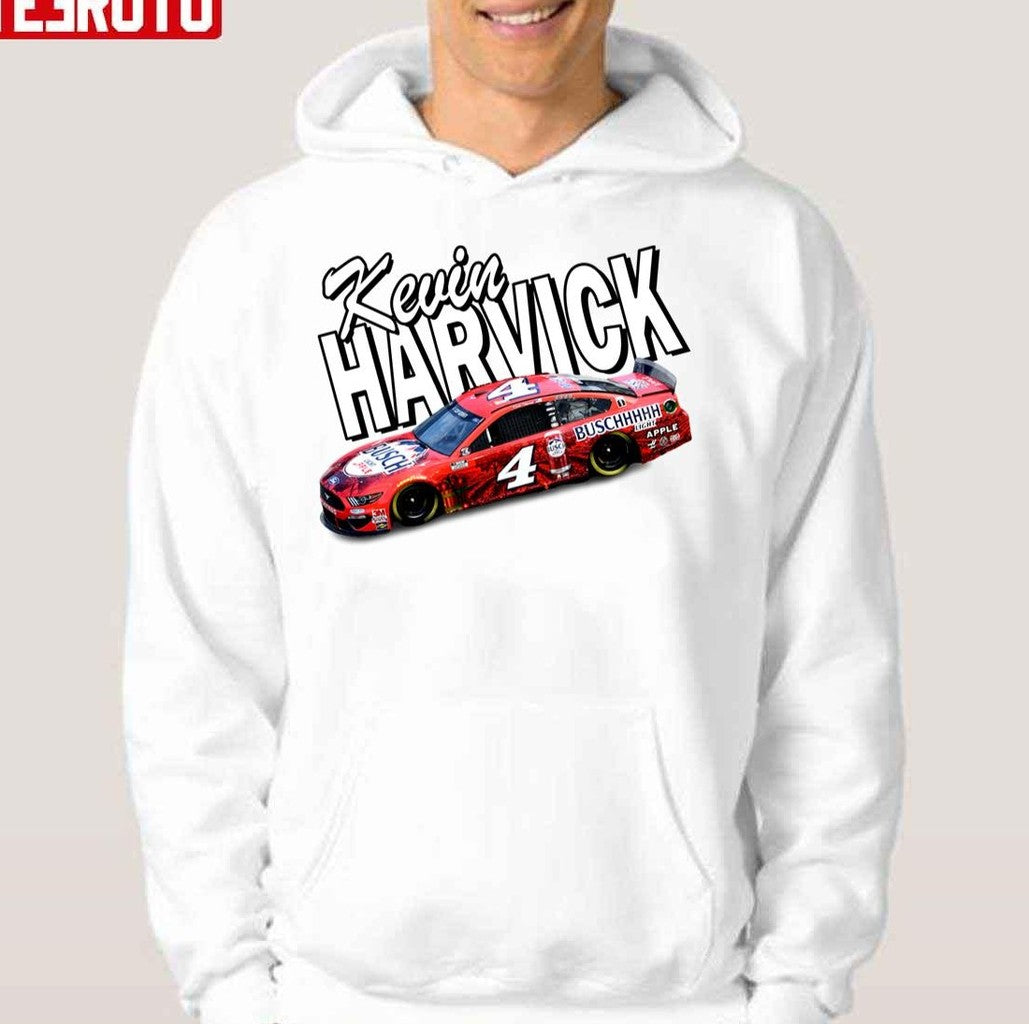 Number 4 Racing Buschhhh Kevin Harvick Unisex Hoodie - T-Shirt, Sweatshirt, Hoodie