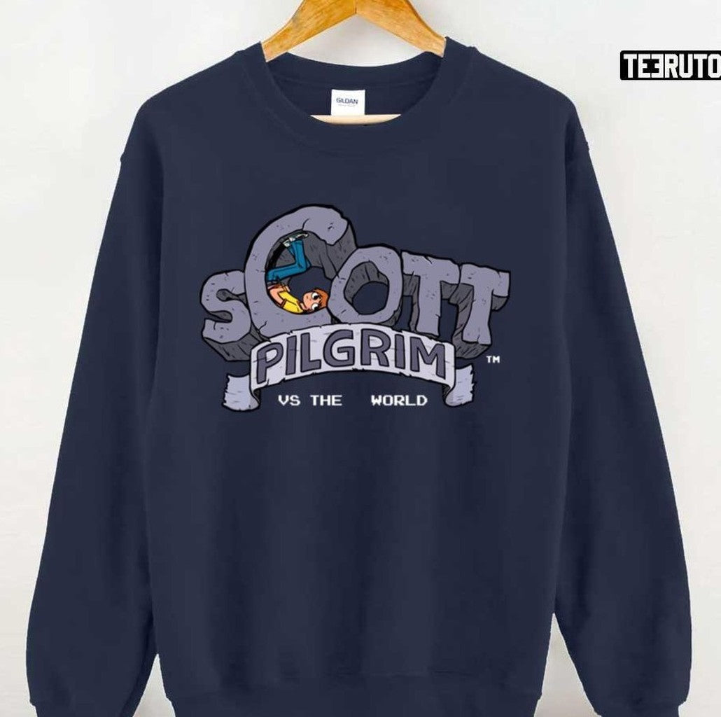 Novel By Bryan Lee O'malley Scott Pilgrim Vs. The World Art Unisex Sweatshirt - T-Shirt, Sweatshirt, Hoodie