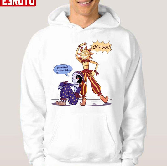 Animated Funny Sundrop And Moondrop Design Unisex Hoodie - T-Shirt, Sweatshirt, Hoodie