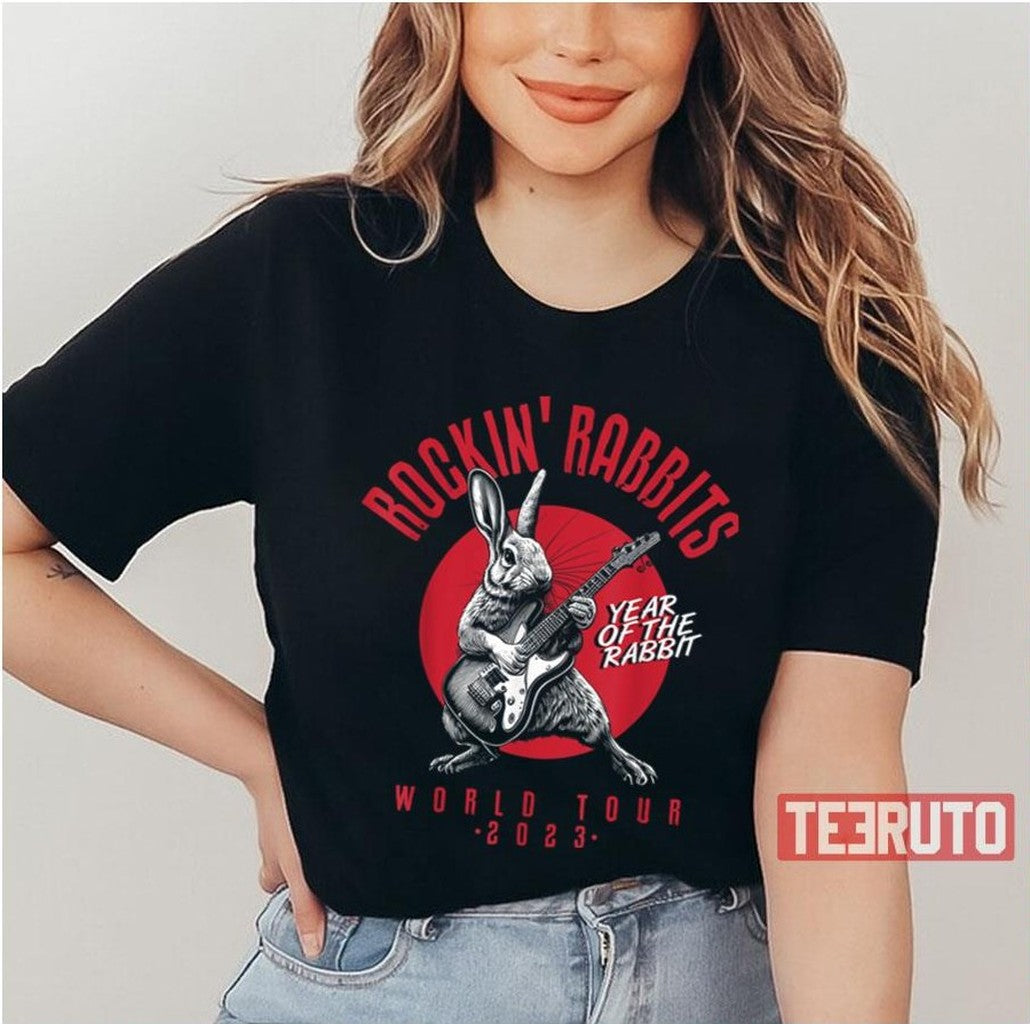 Rockin' Rabbits World Tour 2023 Unisex T-Shirt - T-Shirt, Sweatshirt, Hoodie