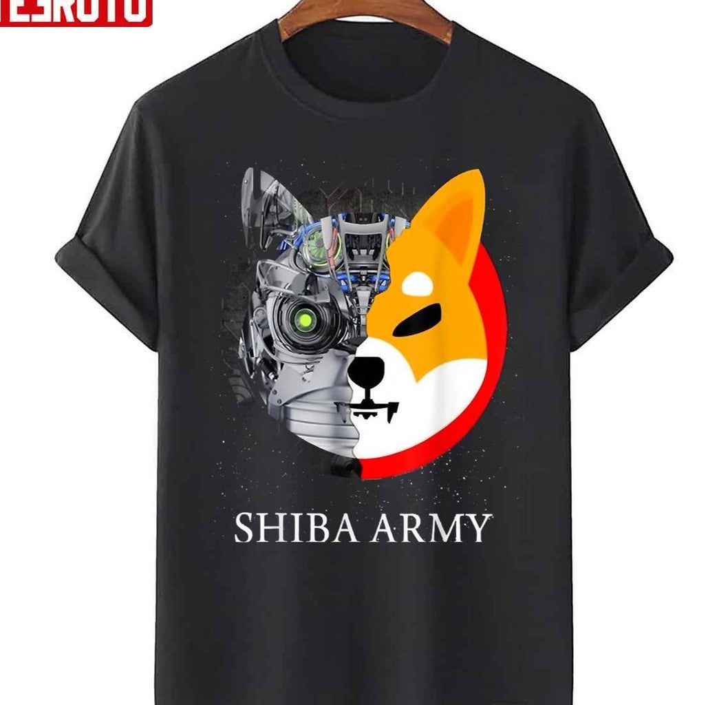 Shiba Army Shibu Inu Crypto Currency Meme Unisex T-Shirt - T-Shirt, Sweatshirt, Hoodie
