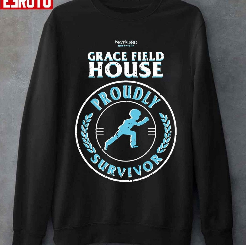 Proudly Survivor Norman Grunge Style The Promised Neverland Unisex Sweatshirt - T-Shirt, Sweatshirt, Hoodie