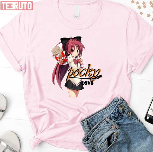 Anime Girl Pocky Lover Unisex T-Shirt - T-Shirt, Sweatshirt, Hoodie