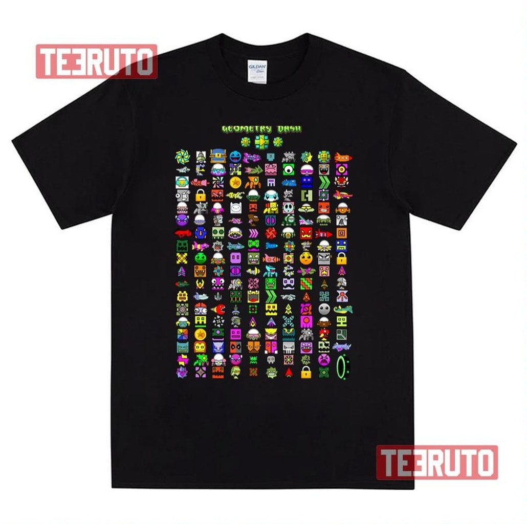 My Unlocks Geometry Dash Unisex T-Shirt - T-Shirt, Sweatshirt, Hoodie