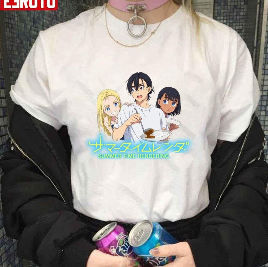 Shinpei &amp; Ushio &amp; Mio Summer Time Rendering Anime Unisex T-Shirt - T-Shirt, Sweatshirt, Hoodie