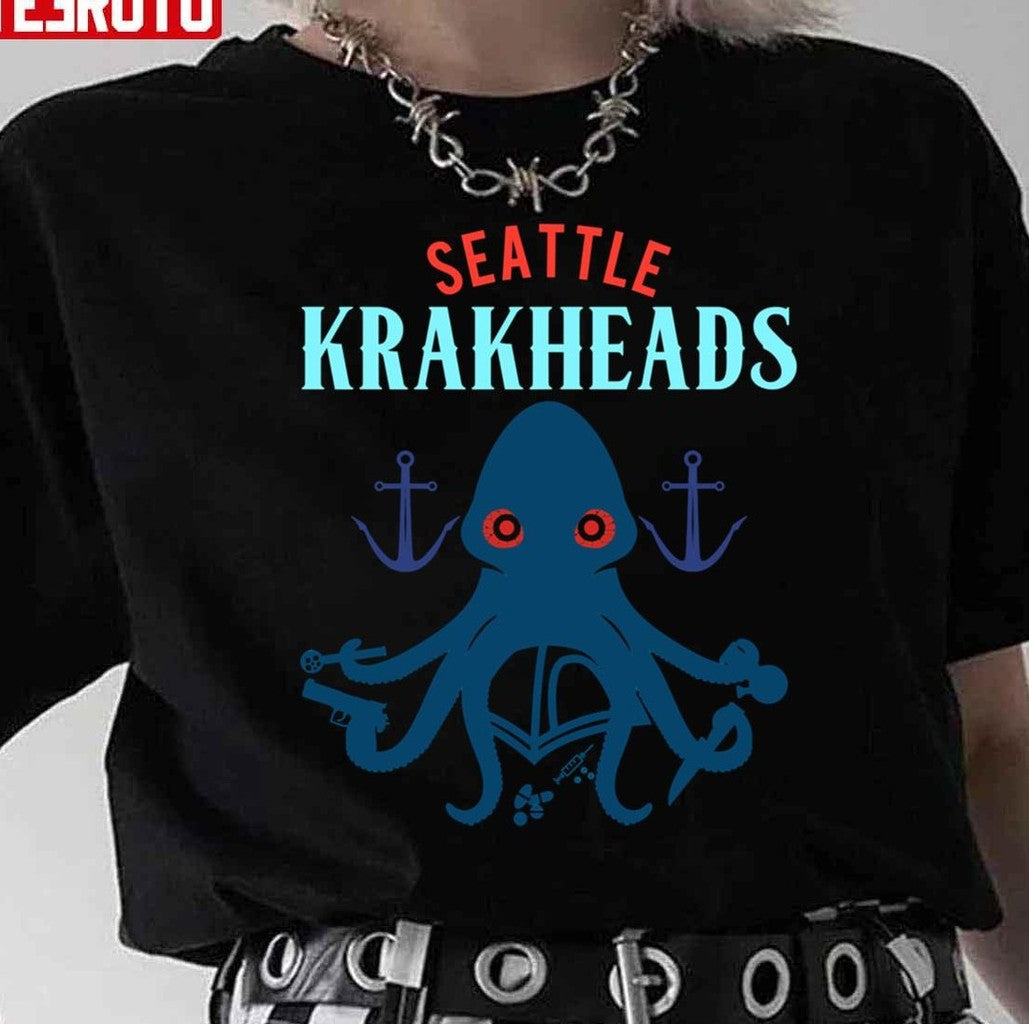 Seattle Krakheads Release The Kraken Unisex T-Shirt - T-Shirt, Sweatshirt, Hoodie
