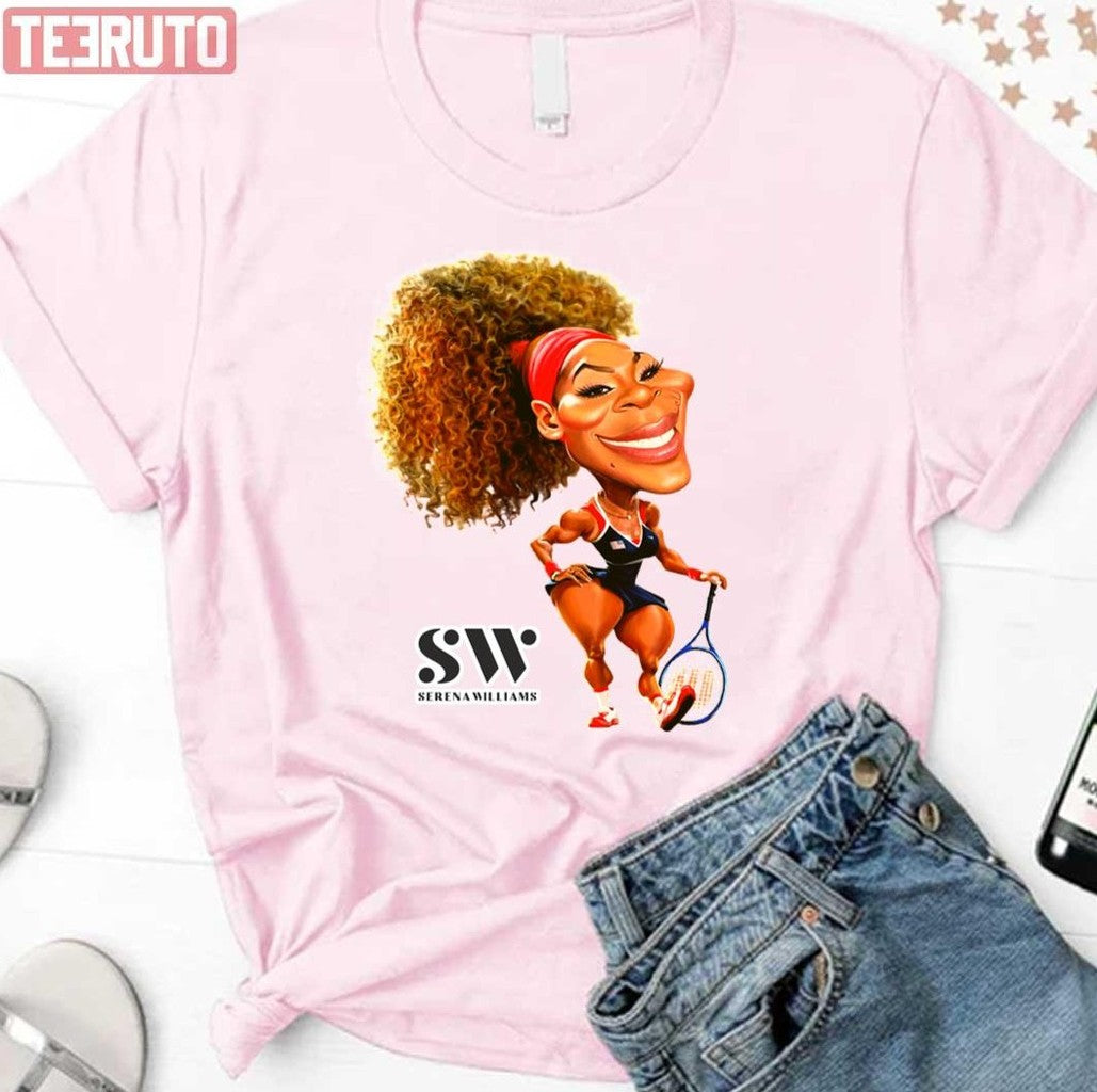 Serena Williams Art Unisex T-Shirt - T-Shirt, Sweatshirt, Hoodie