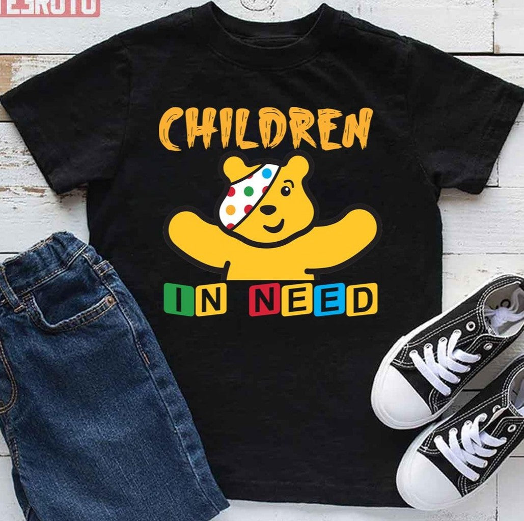 Pudsey Bear Children In Need Unisex T-Shirt - T-Shirt, Sweatshirt, Hoodie