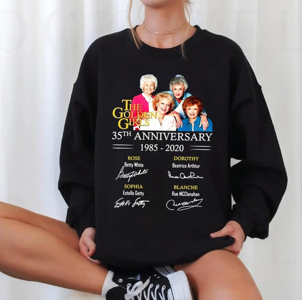 Pink Rose Bea Arthur Cool Golden Girls Signatures Unisex Sweatshirt - T-Shirt, Sweatshirt, Hoodie