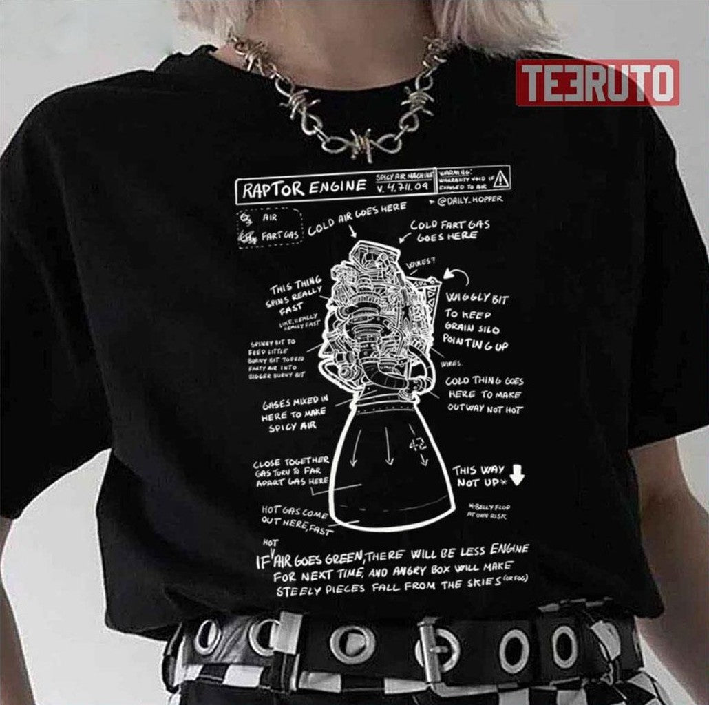 Raptor Schematics Spicy Air Machine Unisex T-Shirt - T-Shirt, Sweatshirt, Hoodie