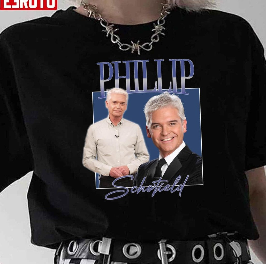Phillip Schofield Tee Top Uk Tv Presenter Tribute 90's Unisex T-Shirt - T-Shirt, Sweatshirt, Hoodie