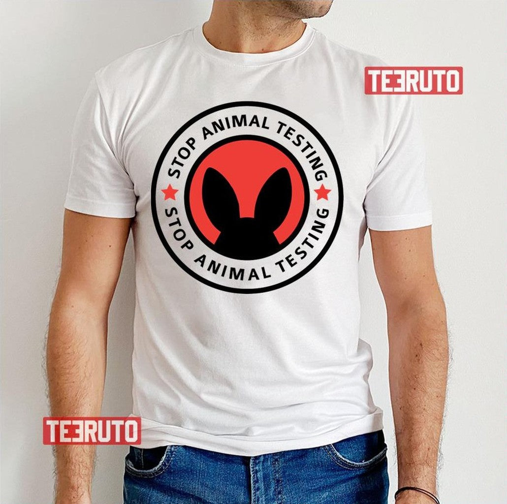 Save The Rabbits Stop Animal Testing Unisex T-Shirt - T-Shirt, Sweatshirt, Hoodie