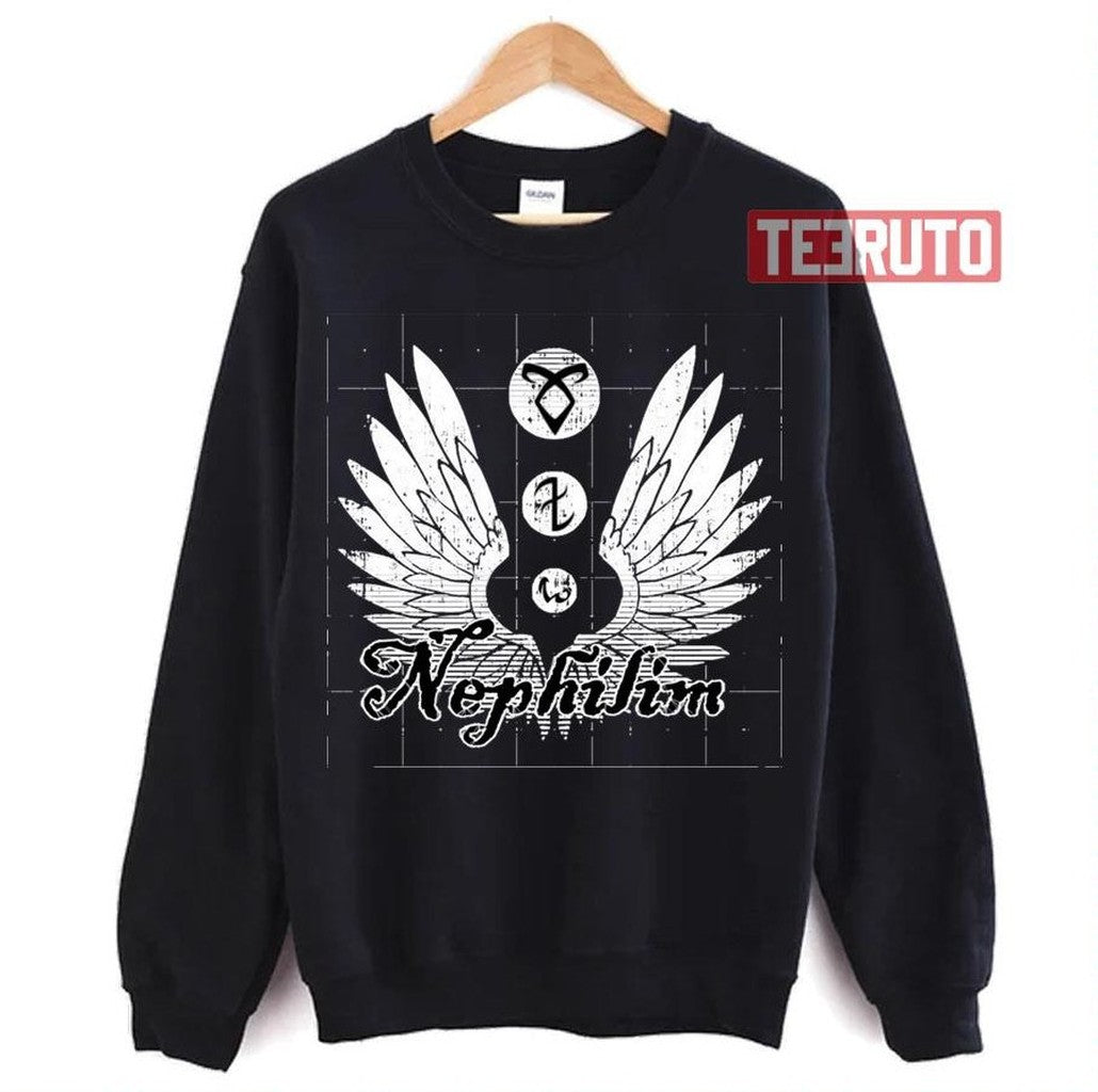Nephilim Shadowhunters Wings The Mortal Instruments Unisex Sweatshirt - T-Shirt, Sweatshirt, Hoodie