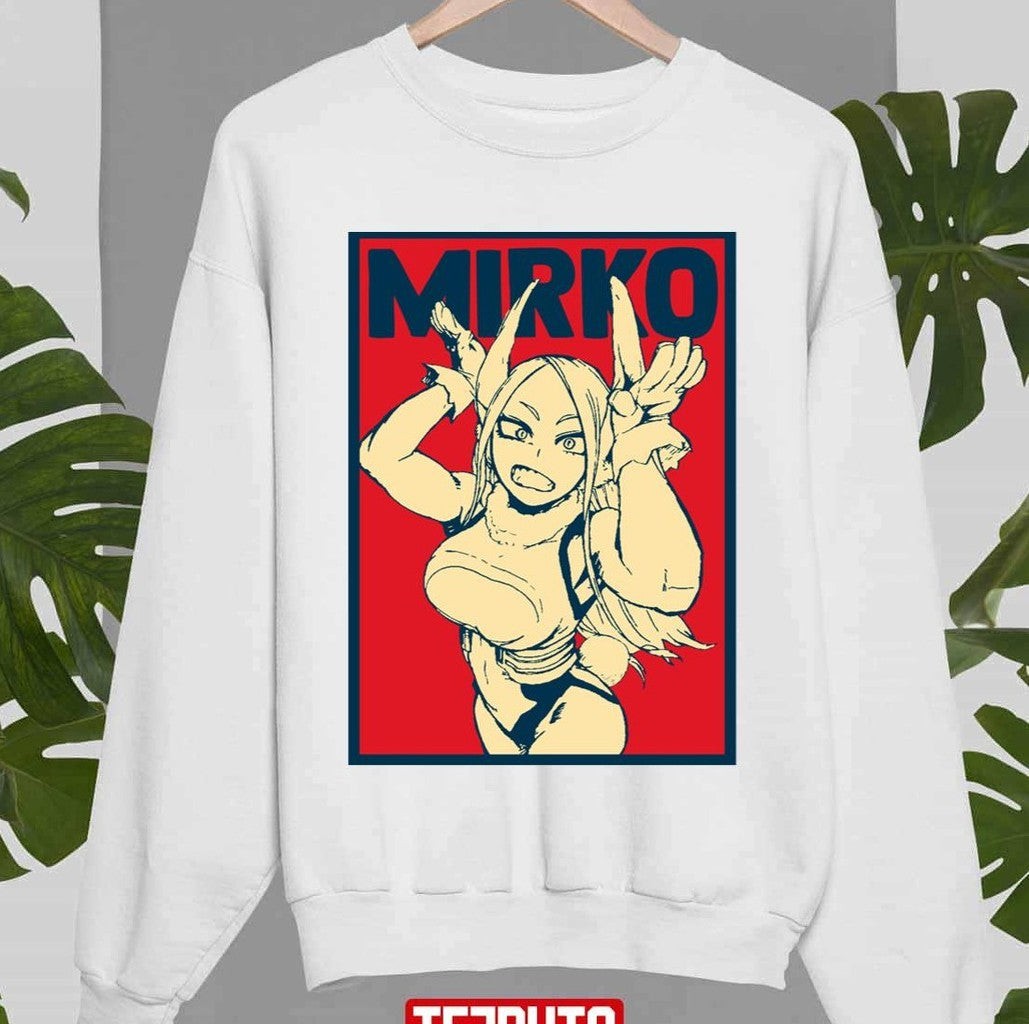 No 5 Pro Hero Athletic Figure Rabbit Hero Mirko My Hero Academia Unisex Sweatshirt - T-Shirt, Sweatshirt, Hoodie