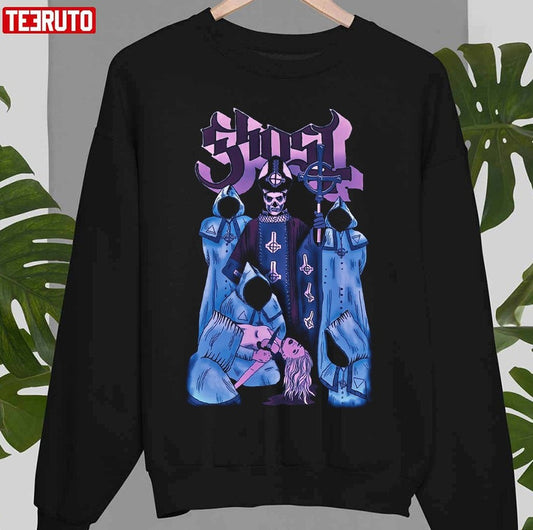 Animated Design The Ghost Band 80s Unisex Sweatshirt - T-Shirt, Sweatshirt, Hoodie
