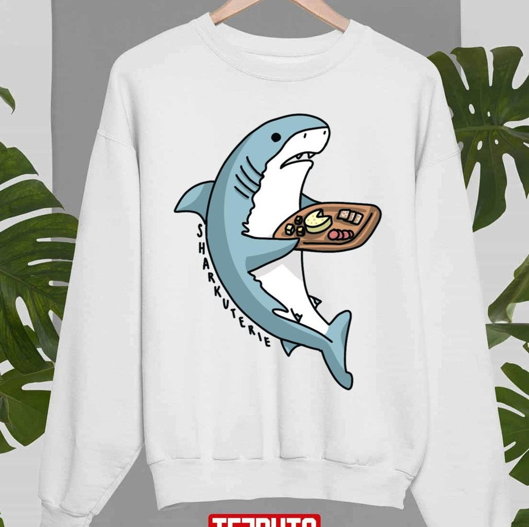 Sharkuterie Funny Shark Eating Unisex Sweatshirt - T-Shirt, Sweatshirt, Hoodie