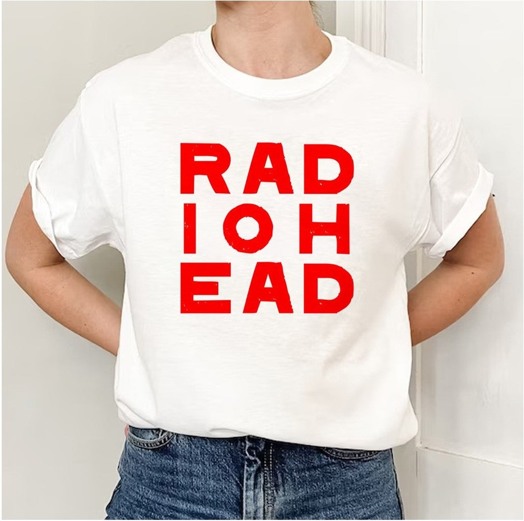 Radiohead Red Logo Typo Design Unisex T-Shirt - T-Shirt, Sweatshirt, Hoodie