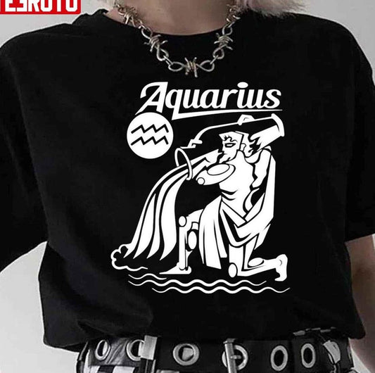 Aquarius Zodiac Unisex T-Shirt - T-Shirt, Sweatshirt, Hoodie