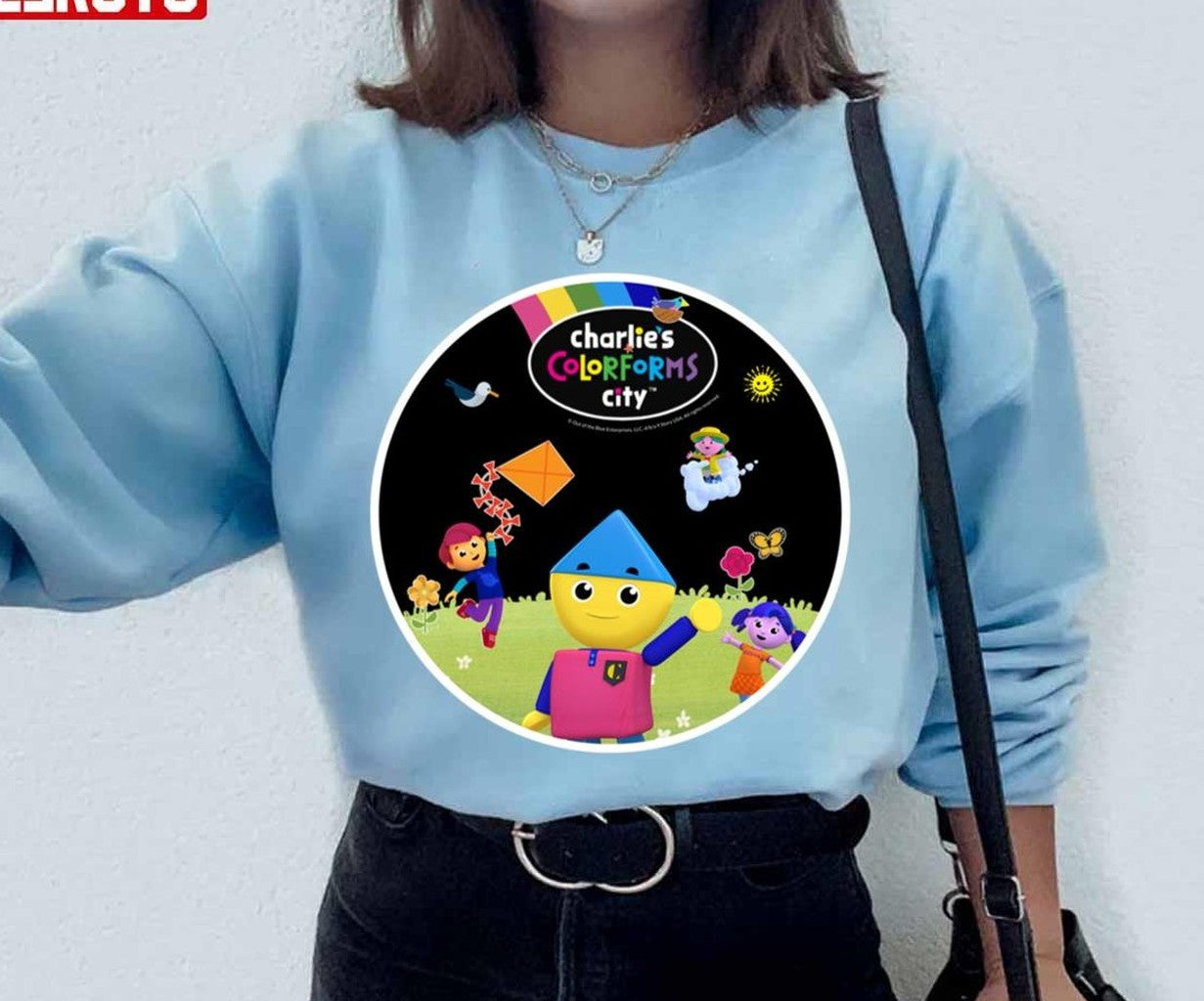 Round Logo Cartoon Charlie's Colorforms City Unisex Sweatshirt - T-Shirt, Sweatshirt, Hoodie