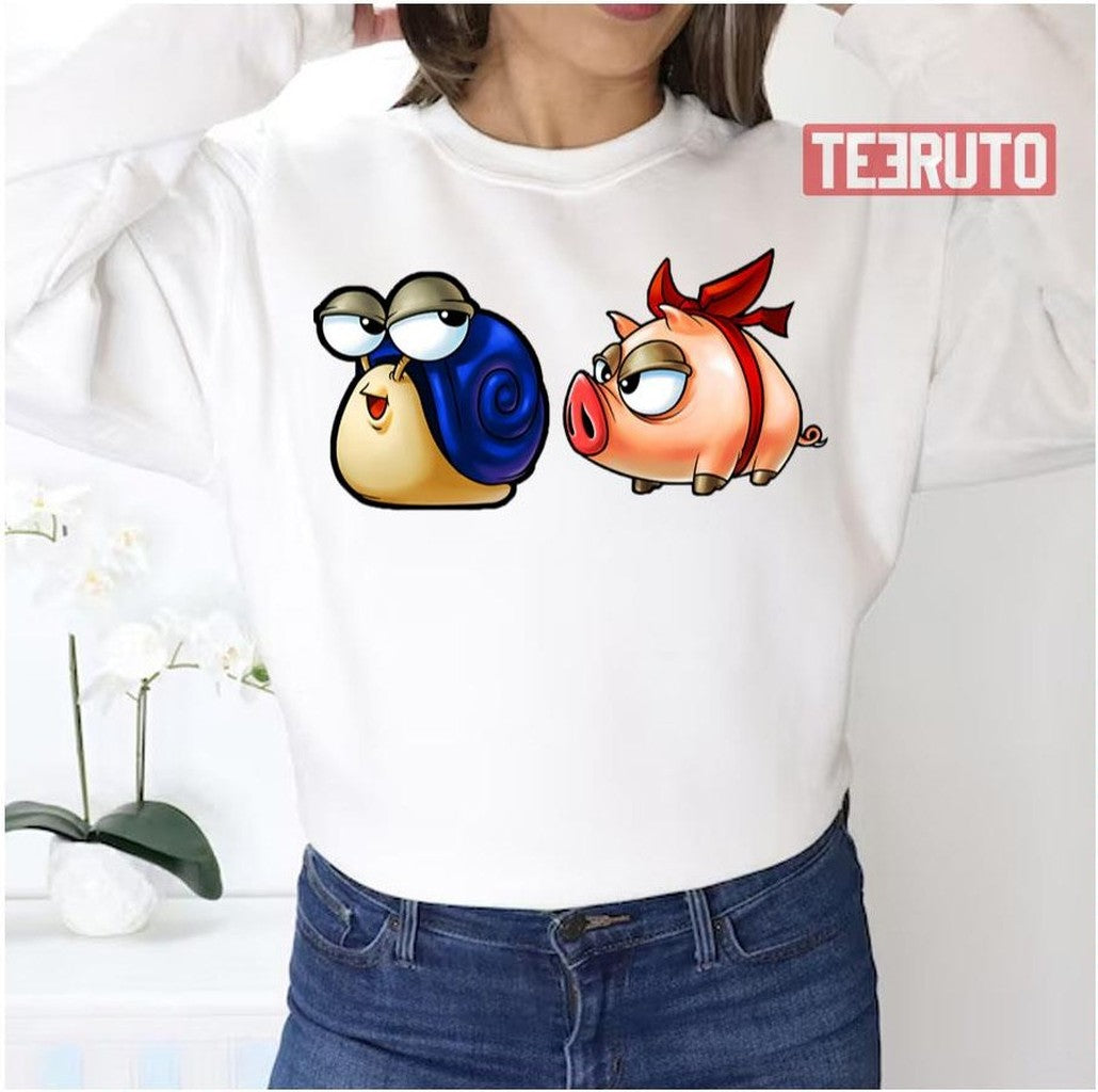 Red Ribbon Pig Blue Snail Maplestory Unisex Sweatshirt - T-Shirt, Sweatshirt, Hoodie