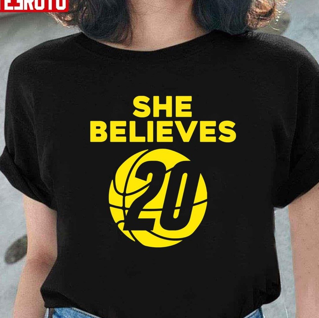 She Believes Sabrina Ionescu Unisex T-Shirt - T-Shirt, Sweatshirt, Hoodie