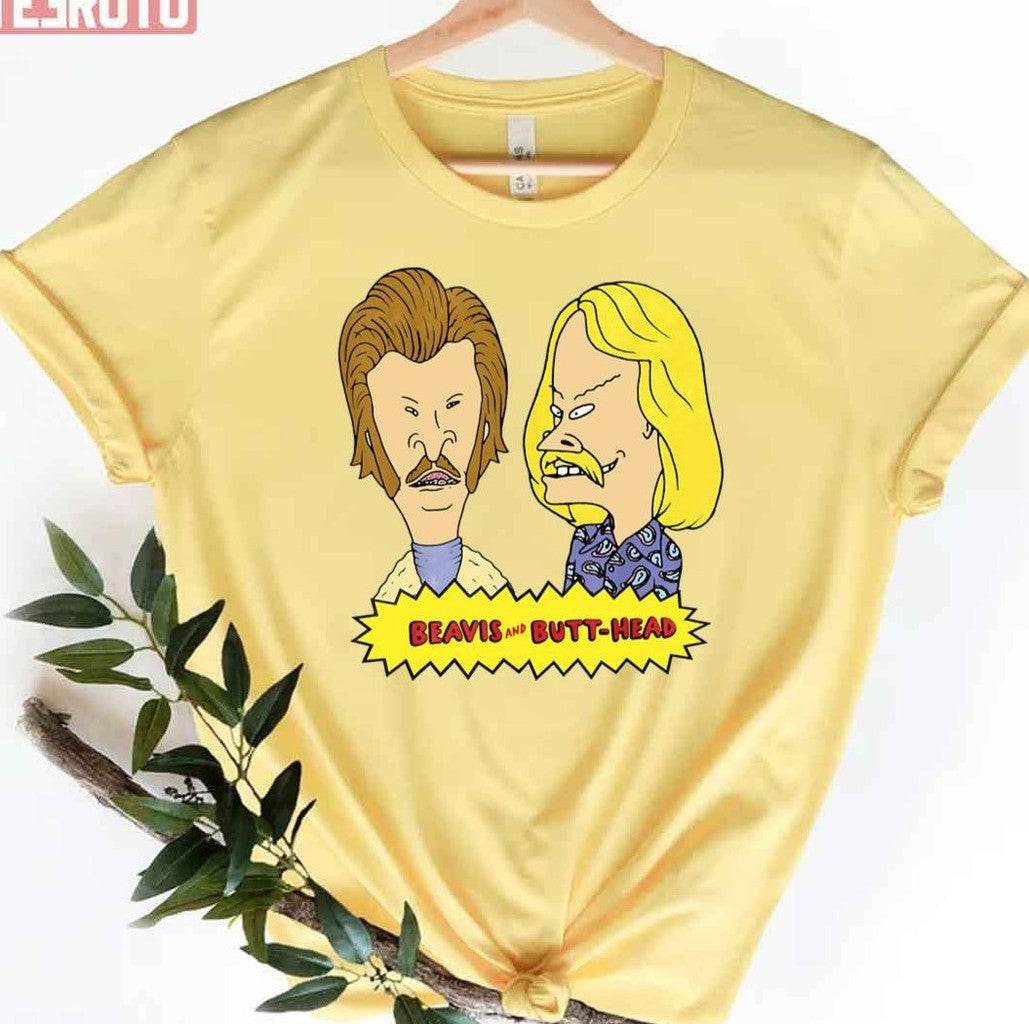 Seventies Mustaches Beavis And Butthead Unisex T-Shirt - T-Shirt, Sweatshirt, Hoodie