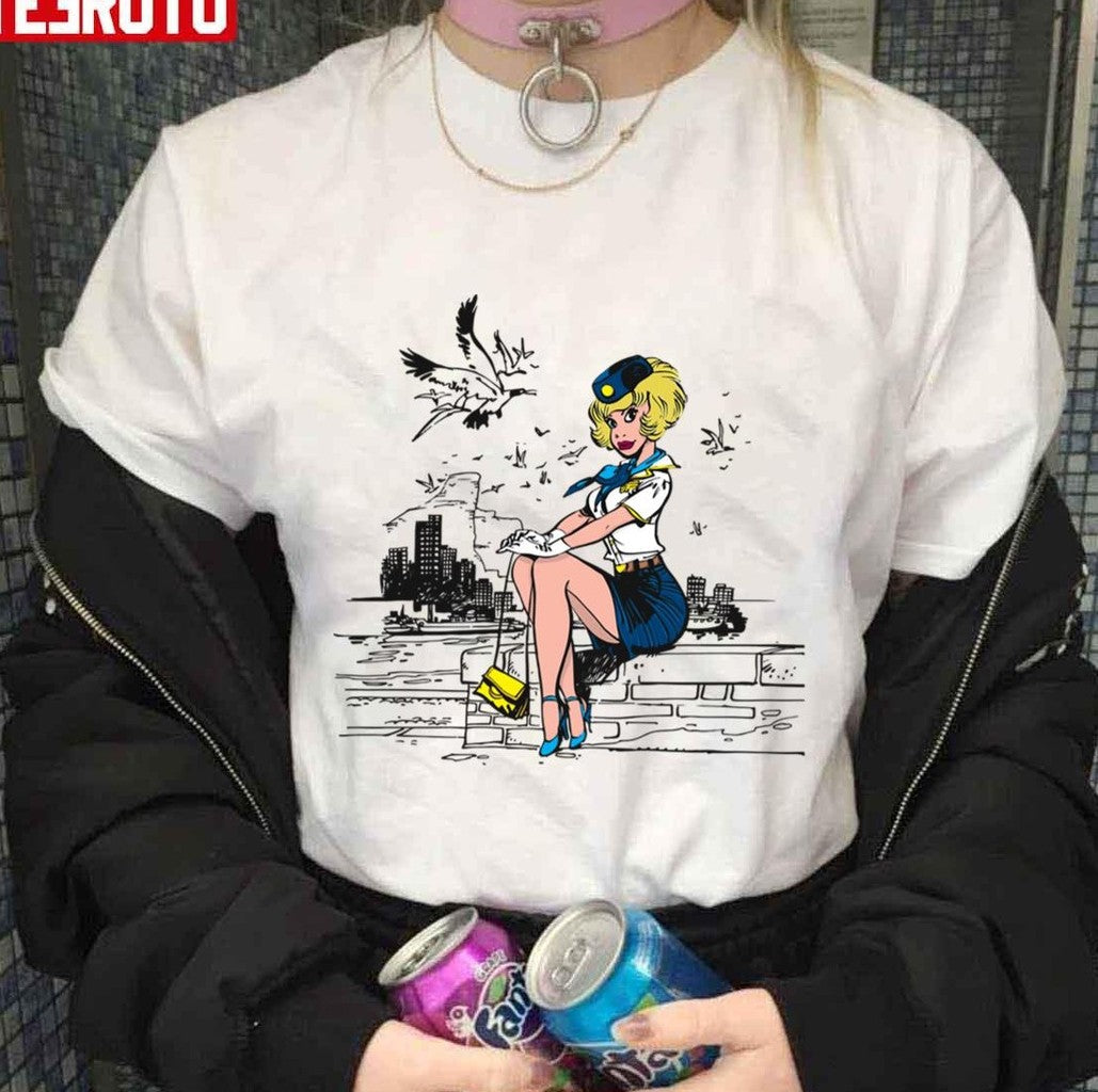 Natacha Cover Gaston Lagaffe Movie Cartoon Color Big Ben Unisex T-shirt - T-Shirt, Sweatshirt, Hoodie