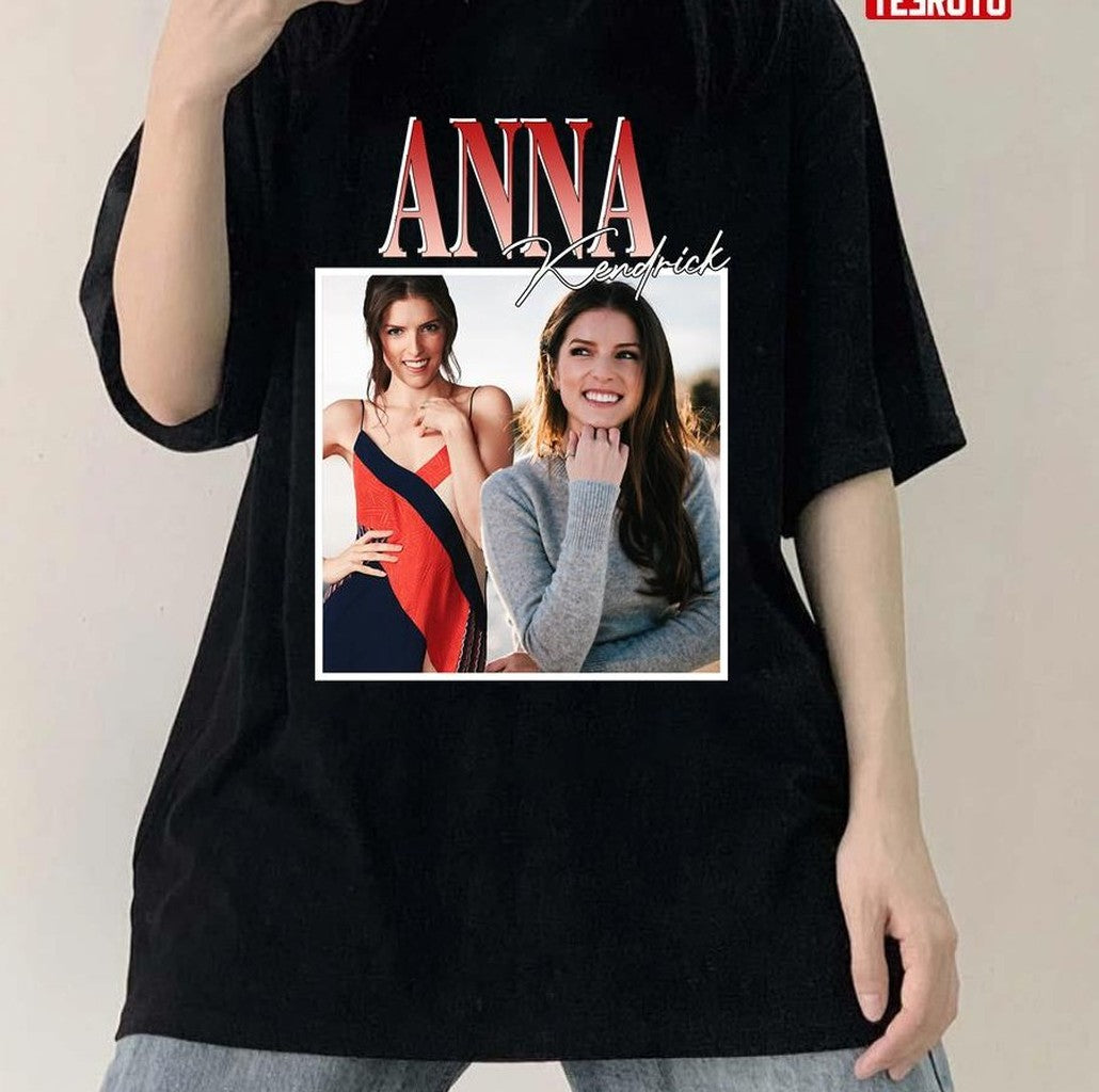 Anna Kendrick Vintage Bootleg 90s Unisex T-Shirt - T-Shirt, Sweatshirt, Hoodie